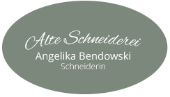 Grünes Logo von der alten Schneiderei A. Bendowski